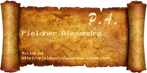 Pieldner Alexandra névjegykártya